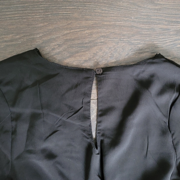 NWOT Flowy Black Dress - Picture 8 of 9